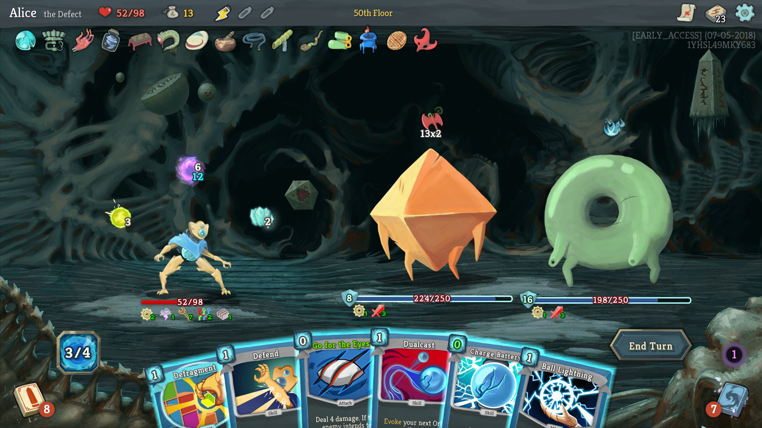 Choosing a card reward to shape the deck
